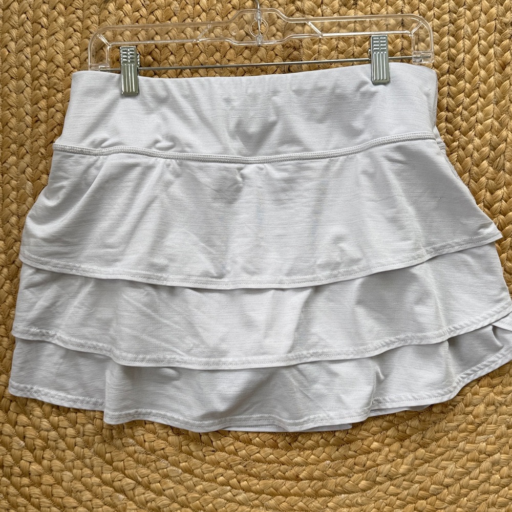 Athleta White Skater Mini Skort Large